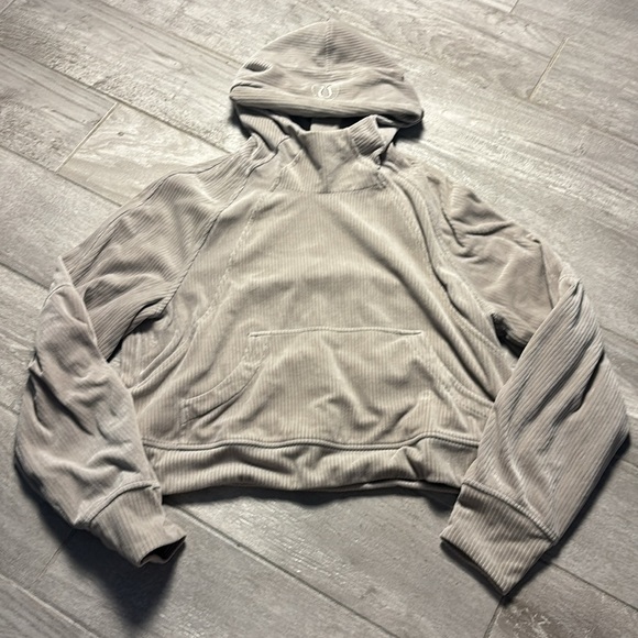 Lululemon Scuba Oversized Hoodie *Velvet Cord Riverstone W3HEHS - Picture 4 of 8